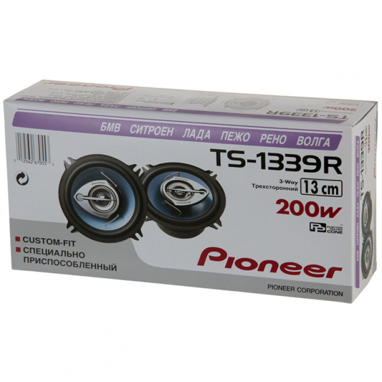 Автомобильная трехполосная коаксиальная акустика PIONEER TS-1339R
