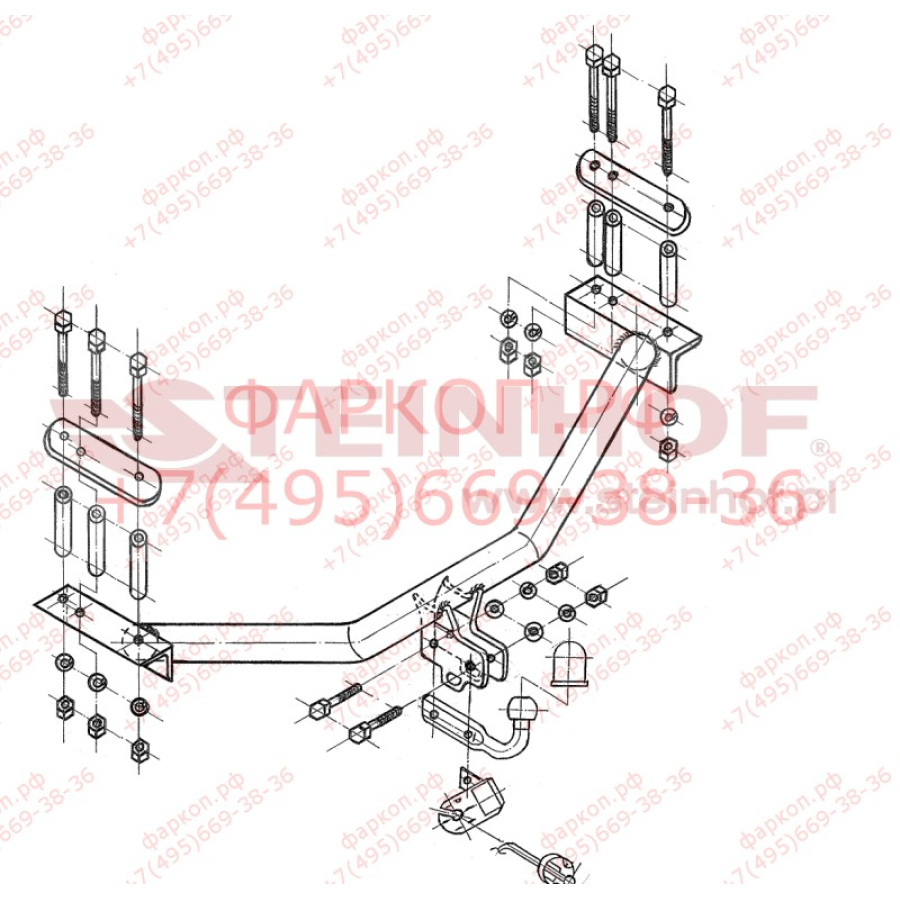 Купить фаркоп fiat multipla 1999-2004 - f-110 steinhof по цене  Низкие цены. Большой выбор. Доставка по всей России. Интернет-магазин в Москве. Только положительные отзывы!