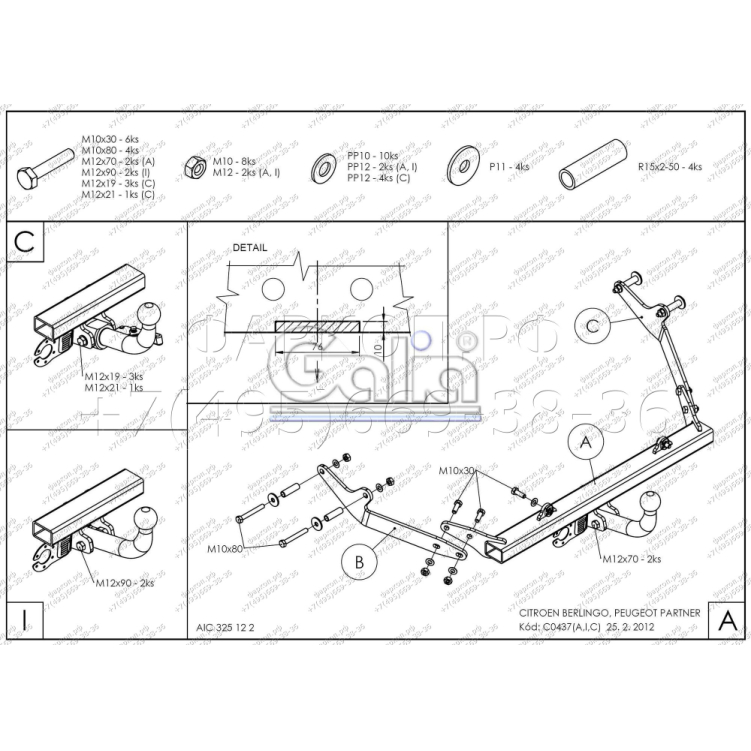Купить фаркоп citroen berlingo i 1996-2008, berlingo first 2008-2012, peugeot partner i 1996-2008, partner origin 2008-2012- c043c galia по цене 23 392 р. Низкие цены. Большой выбор. Доставка по всей России. Интернет-магазин в Москве. Только положительные отзывы!