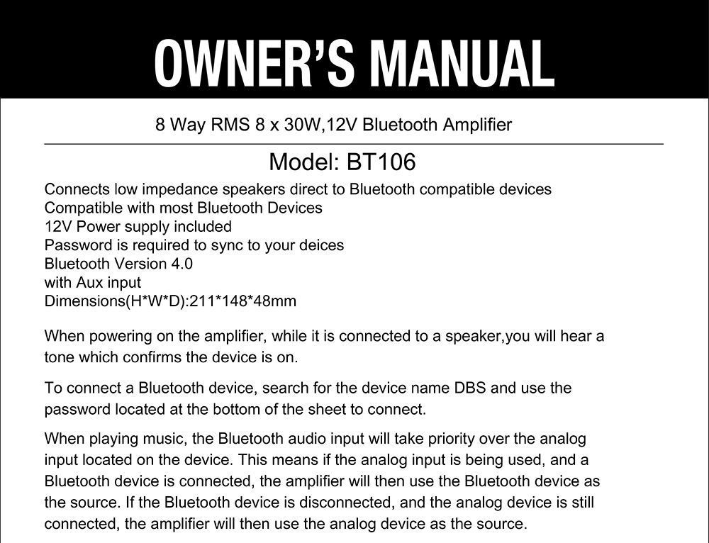 Купить 8-х канальный морской усилитель diibeisi bt106 по цене  Низкие цены. Большой выбор. Доставка по всей России. Интернет-магазин в Москве. Только положительные отзывы!