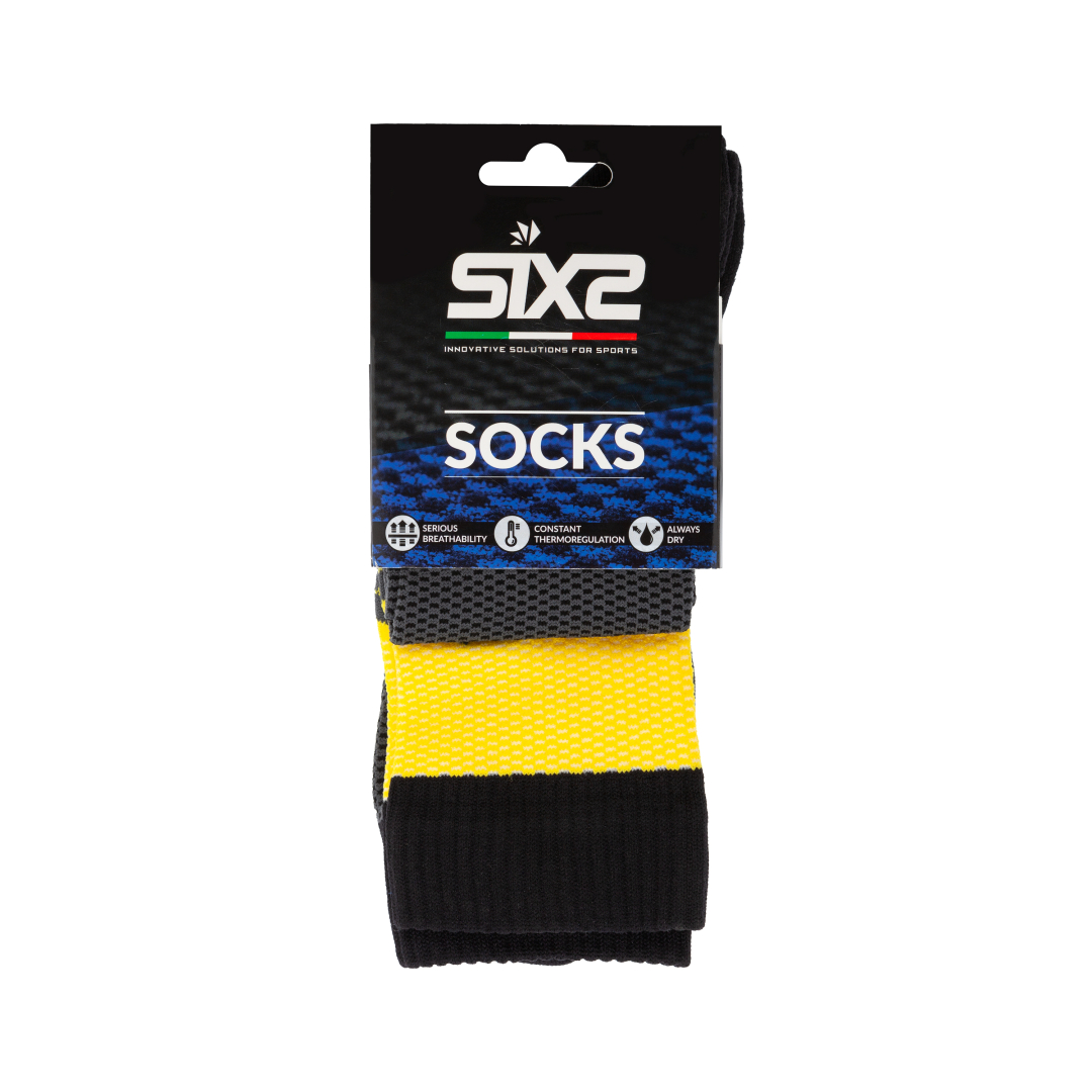 Носки SIXS LONG RACING Dark Grey/Yelow Tour, II, Артикул: LORA-II-GRGI