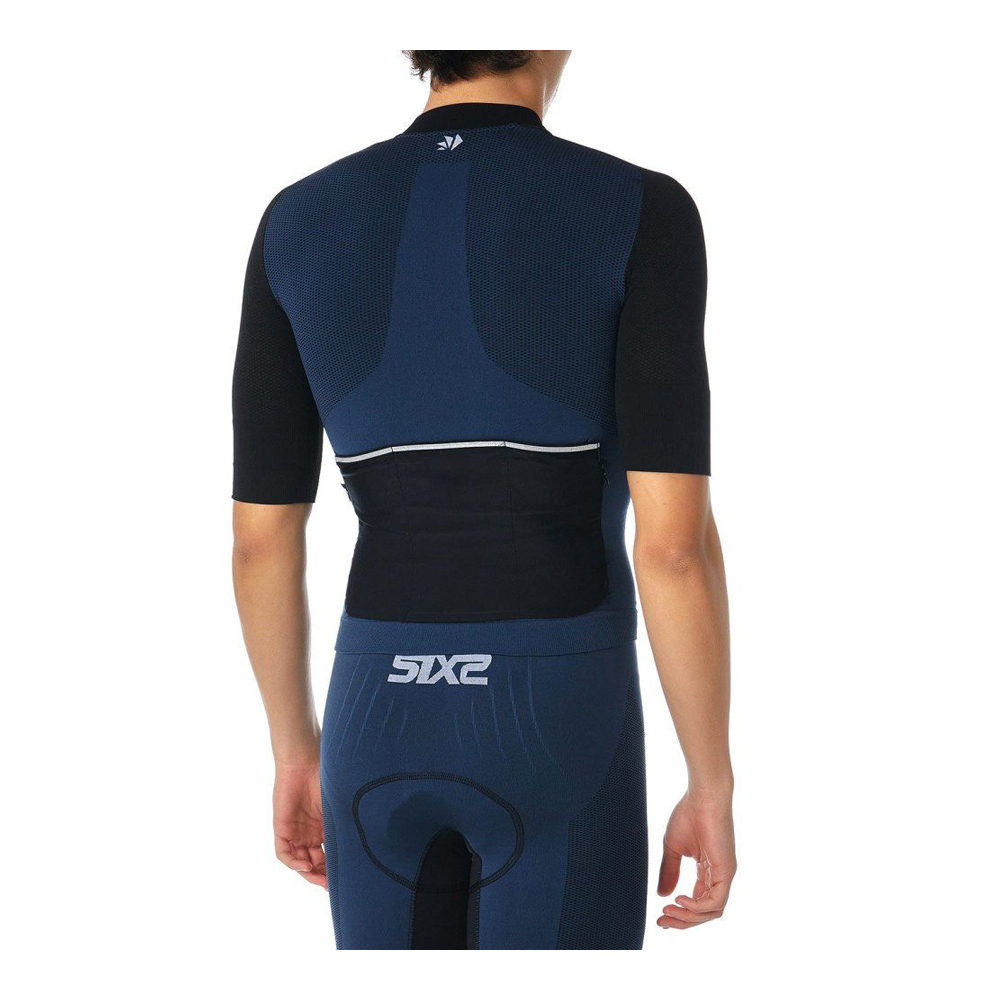 Термофутболка SIXS CLIMA JERSEY 2 Avio/Black, XXL