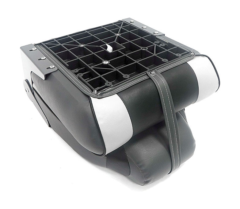 Купить кресло складное мягкое premium designer high back seat, серый/чёрный по цене  Низкие цены. Большой выбор. Доставка по всей России. Интернет-магазин в Москве. Только положительные отзывы!