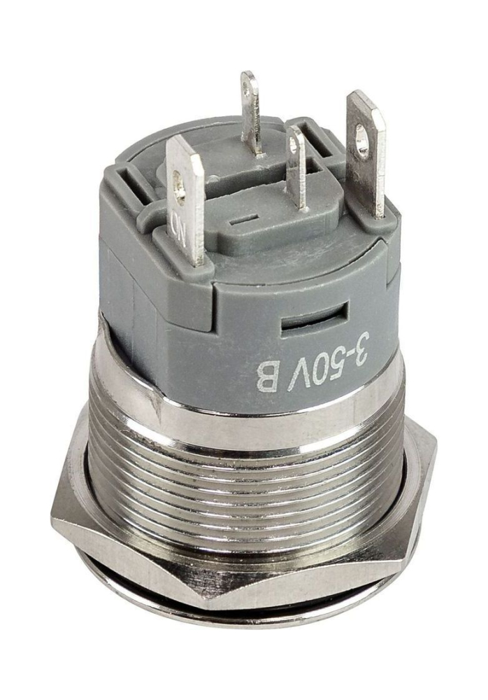 Купить кнопка без фиксации, подсветка синяя, 12 в, д.22 мм, marine rocket по цене  Низкие цены. Большой выбор. Доставка по всей России. Интернет-магазин в Москве. Только положительные отзывы!