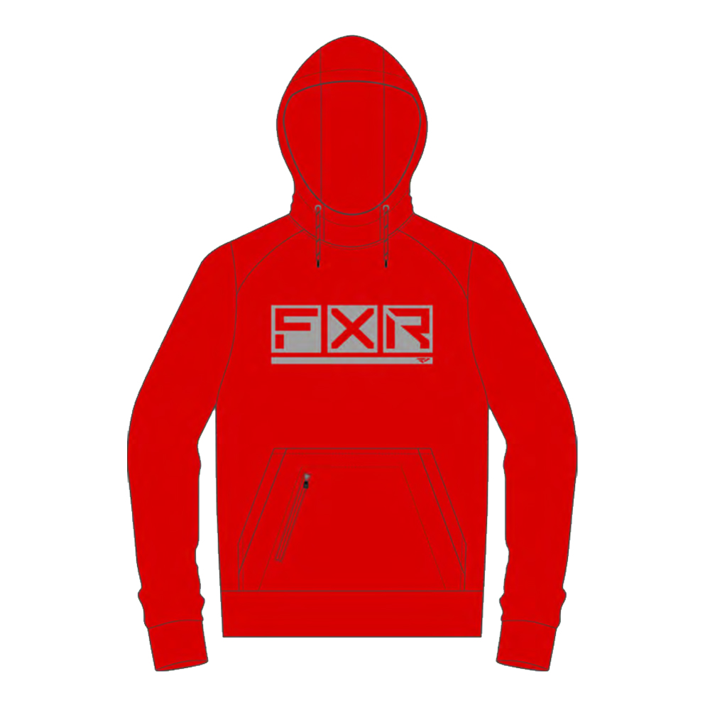 Толстовка FXR Podium Tech RED/GREY, XL