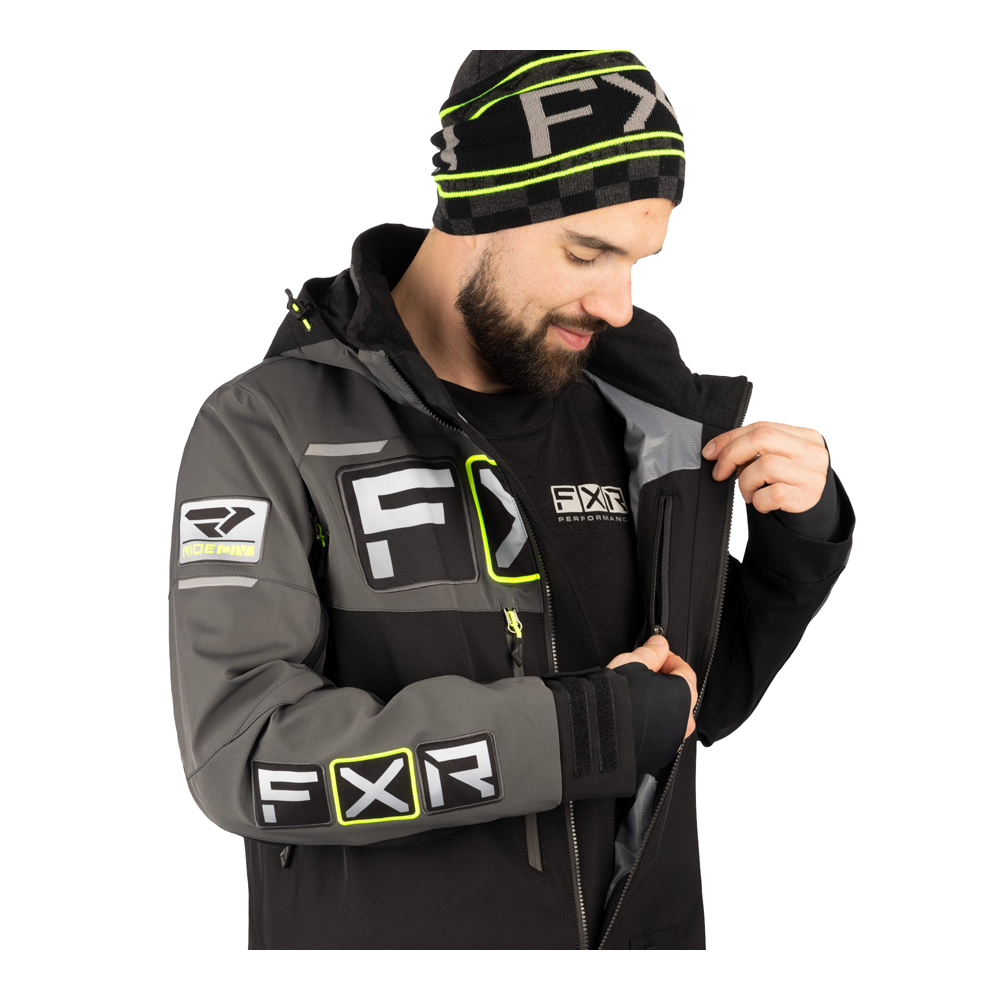 Комбинезон FXR Maverick без утеплителя Black/Charcoal/Hi Vis, S