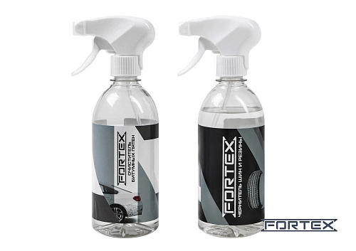Чернитель шин + Очиститель битумных пятен Fortex (FC.1102.FC.1103) Rival