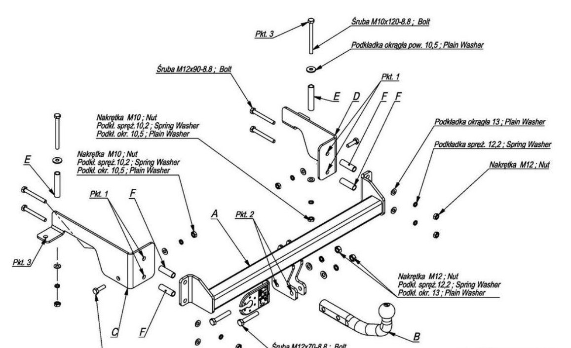 Купить фаркоп opel combo 2001-2012 - o.023 imiola по цене  Низкие цены. Большой выбор. Доставка по всей России. Интернет-магазин в Москве. Только положительные отзывы!