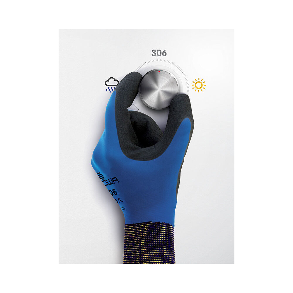 Перчатки защитные SHOWA Hold Durable 306 Blue, S