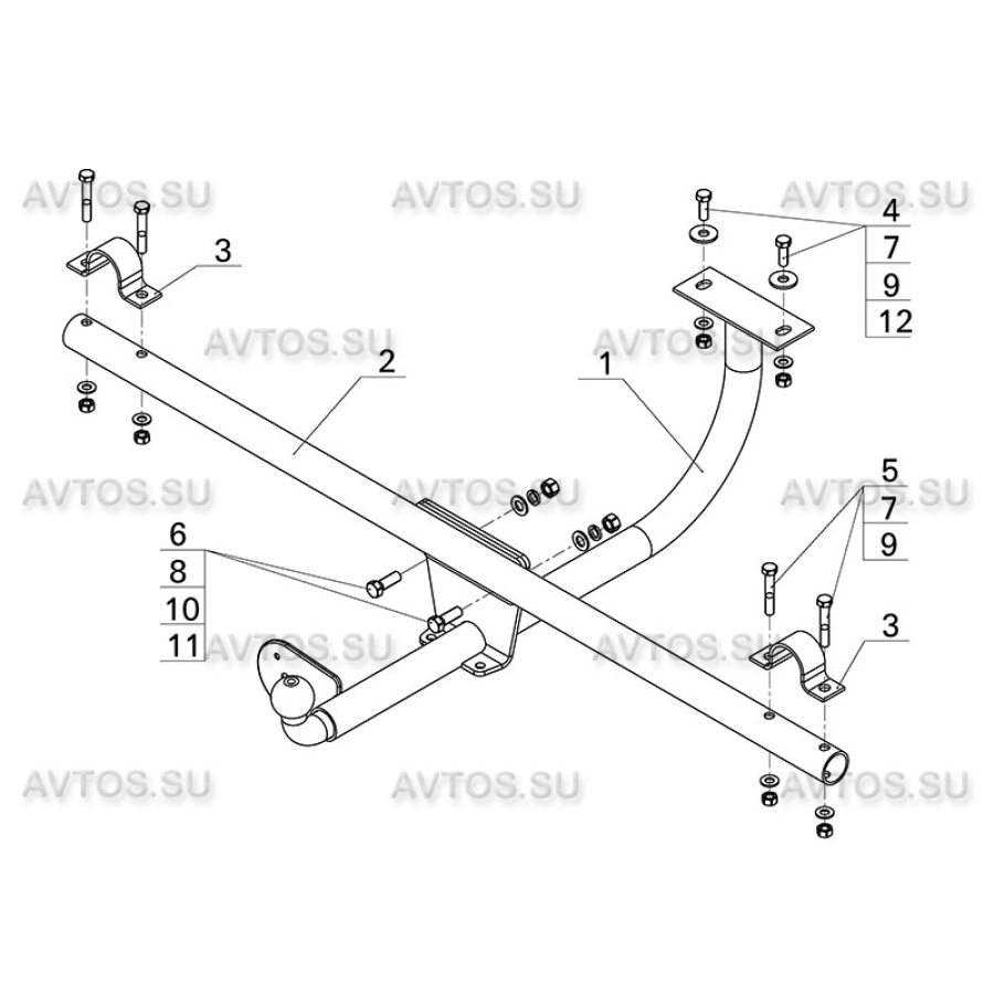 Купить фаркоп lada 4х4, urban 2014- vaz-63 avtos по цене 4 896 р. Низкие цены. Большой выбор. Доставка по всей России. Интернет-магазин в Москве. Только положительные отзывы!