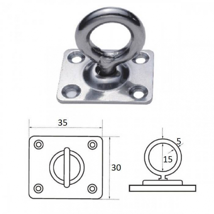 Купить планка квадратная с поворотной проушиной 5мм по цене 155 р. Низкие цены. Большой выбор. Доставка по всей России. Интернет-магазин в Москве. Только положительные отзывы!