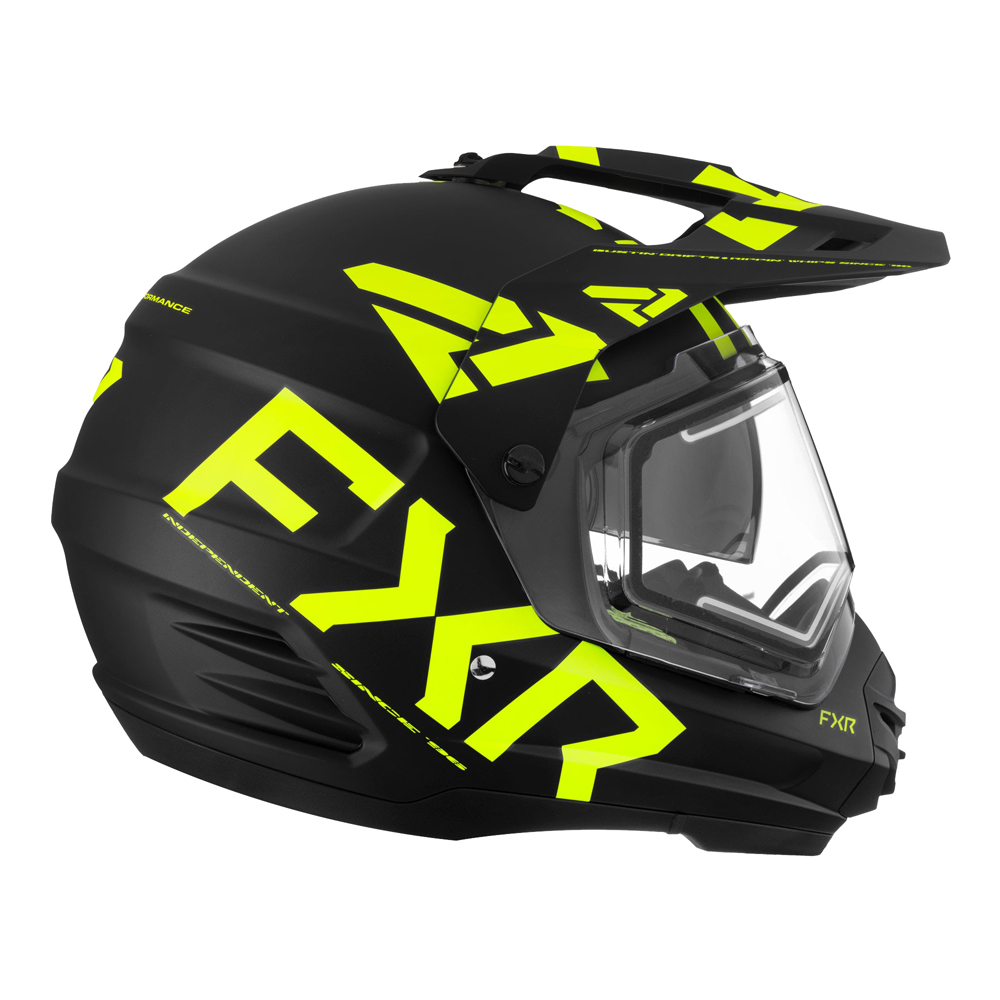 Шлем FXR Torque X Team с подогревом Black/Hi Vis, 2XL