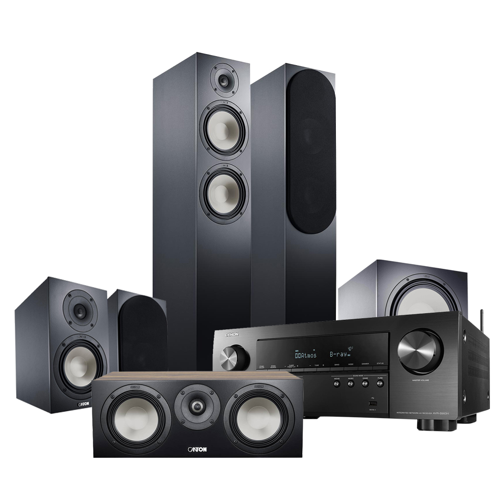 Домашний кинотеатр DENON AVRS960HBKE2 Canton GLE Black\Makassar 2