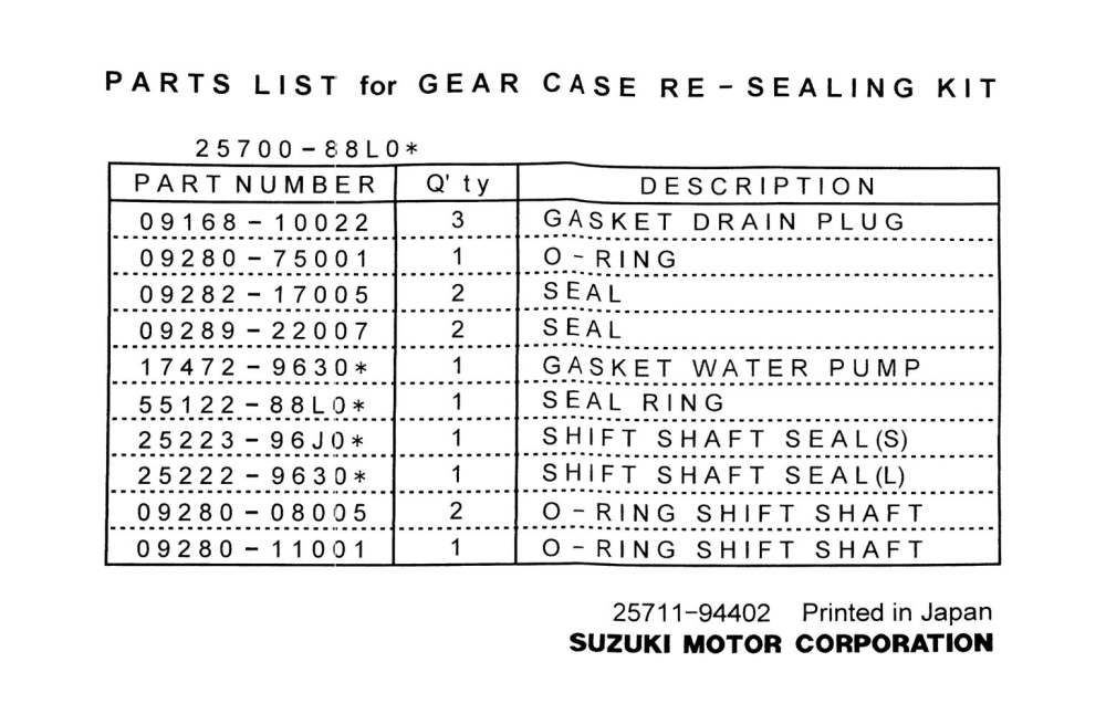 Купить ремкомплект редуктора suzuki df40a-60a/dt40 по цене  Низкие цены. Большой выбор. Доставка по всей России. Интернет-магазин в Москве. Только положительные отзывы!