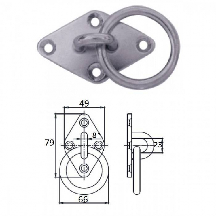 Купить планка ромб с кольцом 5 мм aisi304 по цене 201 р. Низкие цены. Большой выбор. Доставка по всей России. Интернет-магазин в Москве. Только положительные отзывы!