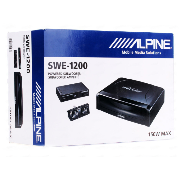Автомобильный корпусной активный сабвуфер 12” (30 см) ALPINE SWE-1200
