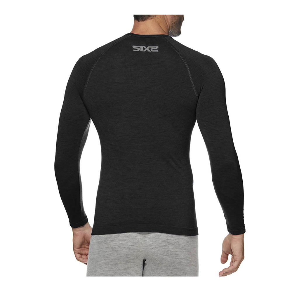 Термокофта SIXS TS2 MERINOS WOOL Wool Black, S/M