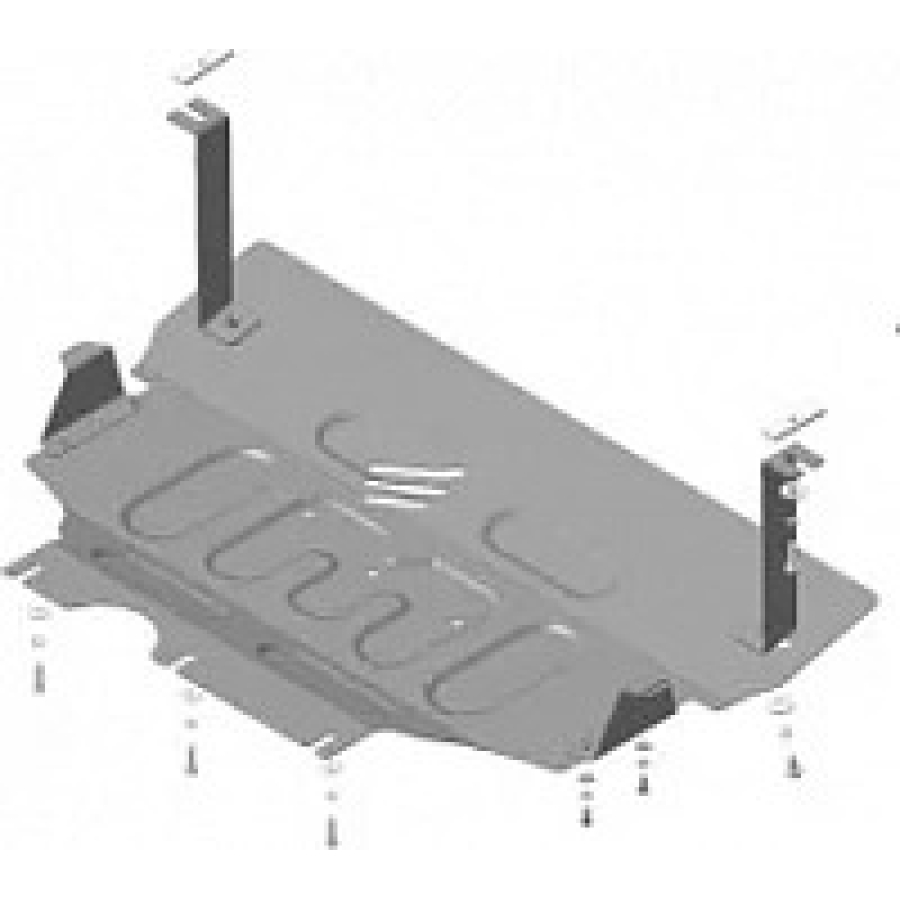 Защита картера двигателя КПП Volkswagen Golf VII 2012-2019, Passat B8 2015-, Skoda Octavia III 2013-2020, SEAT Leon 2012-2015, Audi A3 2012-2019 72303