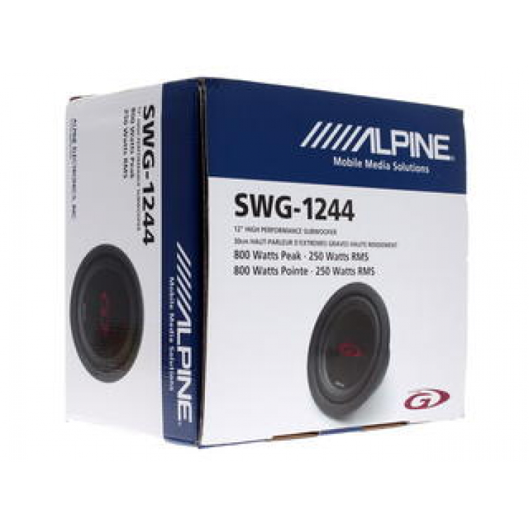 Автомобильный сабвуфер 12” (30 см) ALPINE SWG-1244