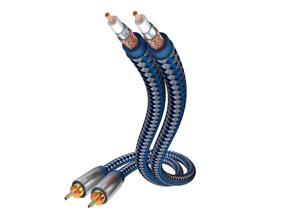 Кабель межблочный INAKUSTIK Premium Audio Cable, RCA, 0.75 m, 00404007