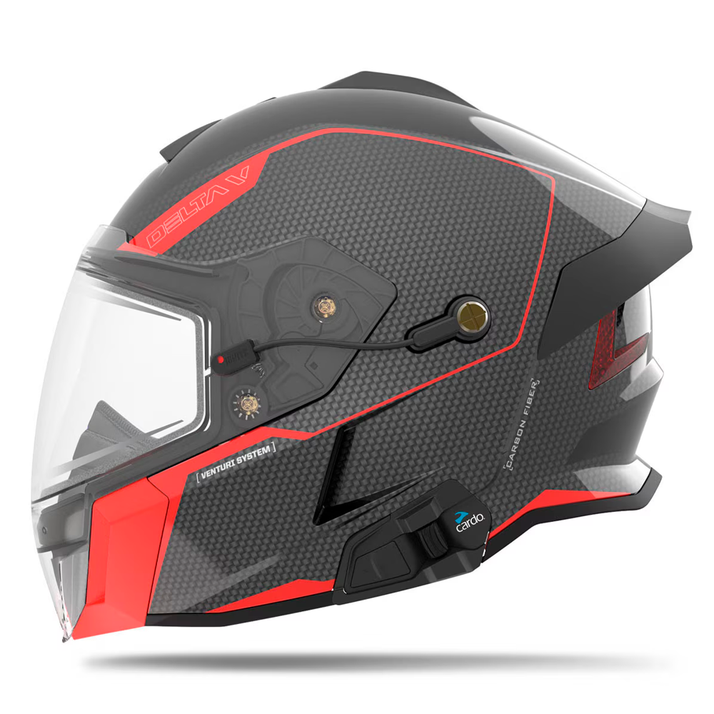 Шлем 509 Delta V Carbon Commander с подогревом Racing Red, 3X
