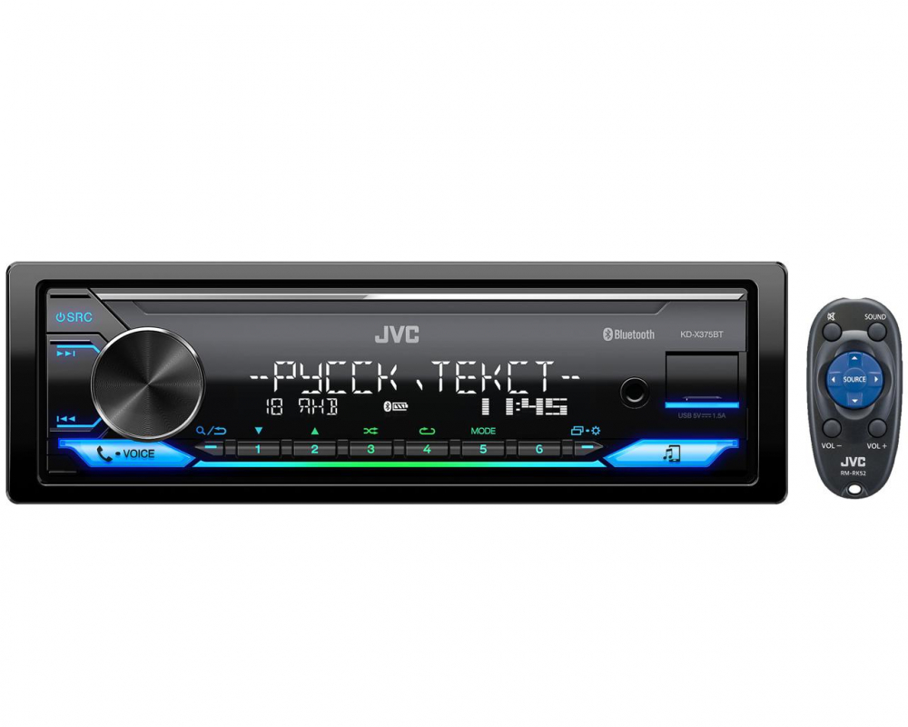 Автомобильный цифровой медиа-ресивер JVC KD-X375BT