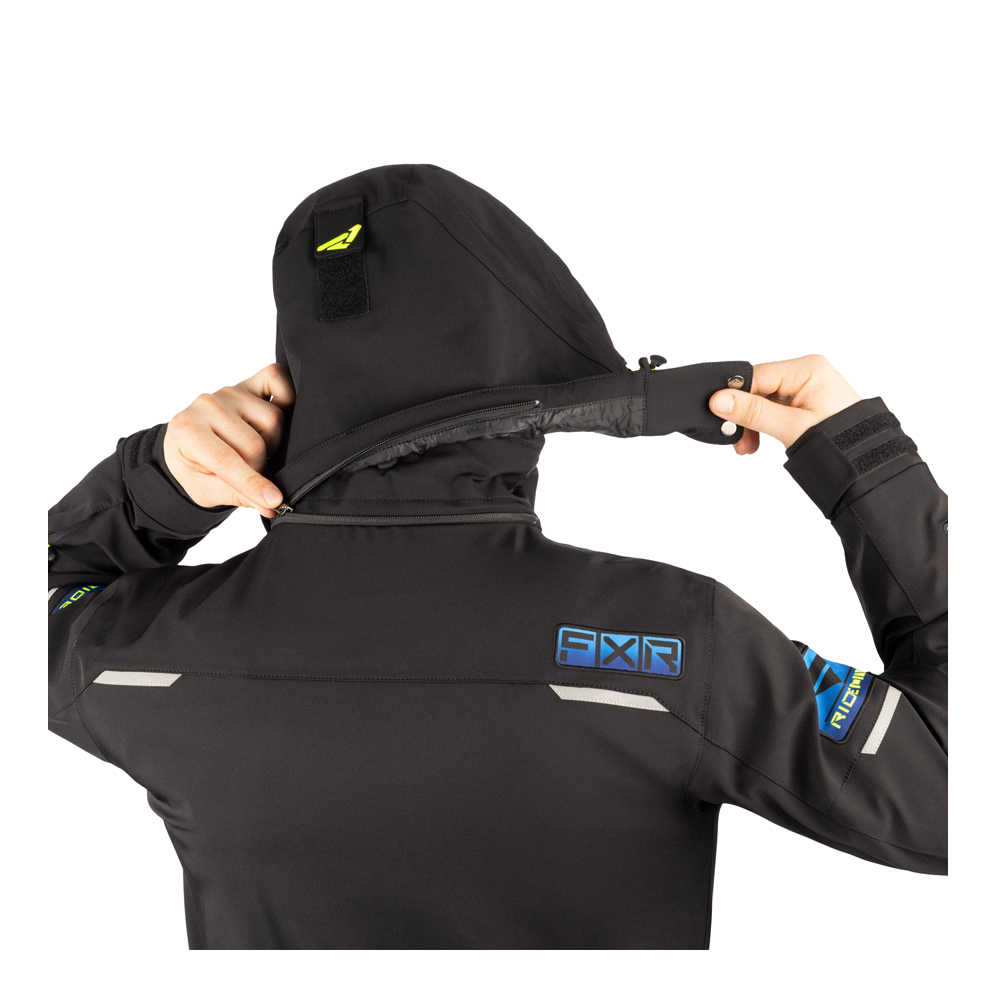 Комбинезон FXR Maverick без утеплителя Black/Blue/Hi Vis, S