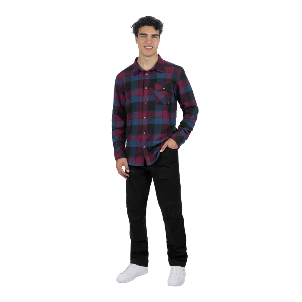 Рубашка FXR Timber Drk Stl/Merlot, L