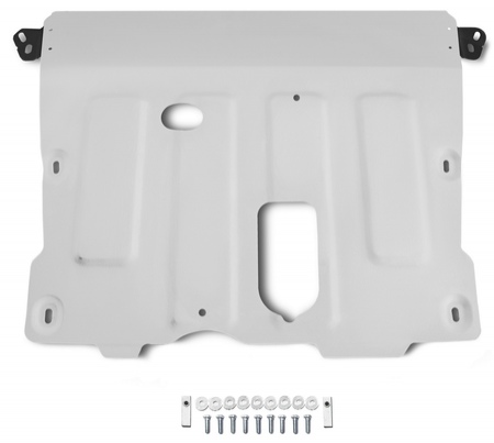 Защита картера + КПП Алюминий, Renault Duster 2021-, V - 1.3Т;1.5d;1.6;2.0/Renault Arkana 2019-, V-1.3T;1.6/Nissan Terrano (333.4736.1) Rival