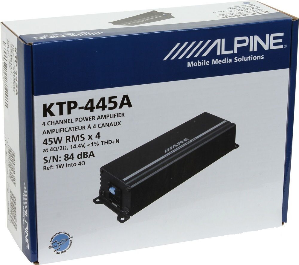 Автомобильный 4-x канальный усилитель ALPINE KTP-445A