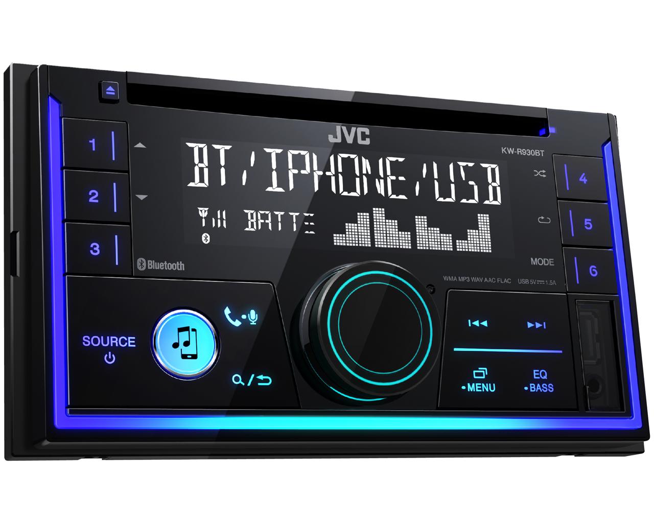 Автомобильный CD-ресивер 2 DIN JVC KW-R930BT