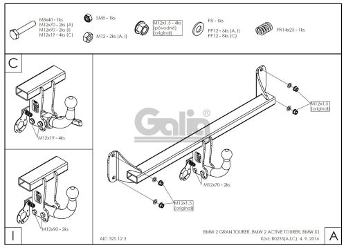 Купить фаркоп bmw x1 f48 2015-, bmw 2-series active tourer f45 2014-, 2-series gran tourer f46 2015- b023a galia по цене 17 992 р. Низкие цены. Большой выбор. Доставка по всей России. Интернет-магазин в Москве. Только положительные отзывы!