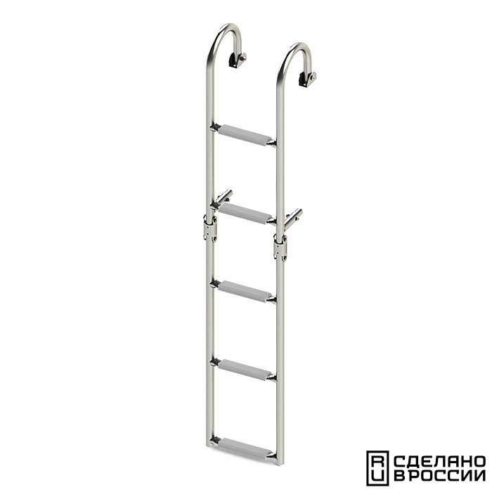 Купить трап складной с горизонтальным креплением 5 серых ступени (ширина 220 мм.) 040179gt по цене  Низкие цены. Большой выбор. Доставка по всей России. Интернет-магазин в Москве. Только положительные отзывы!