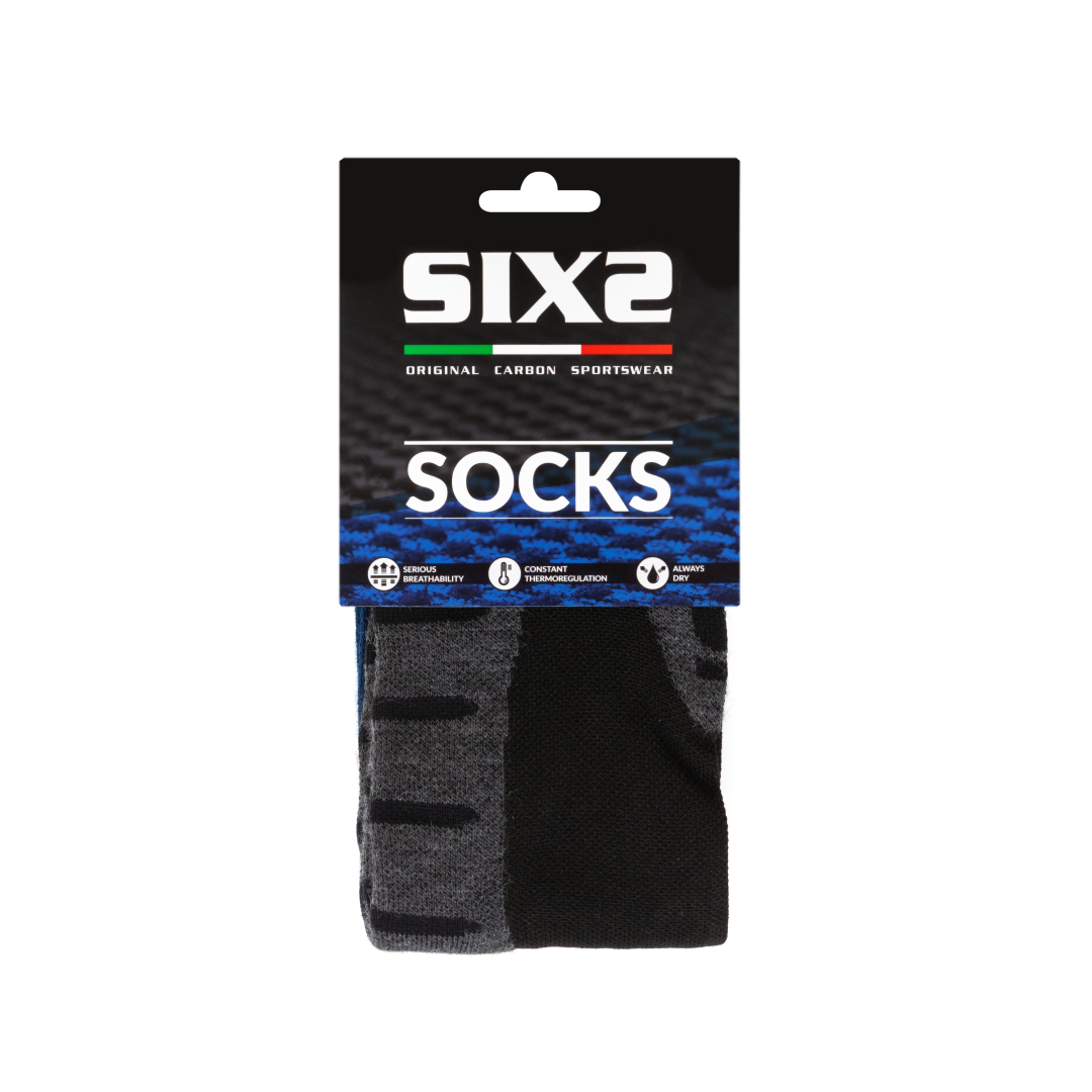 Носки SIXS MOT S MERINOS Wool Grey/Black, 35/38, Артикул: MOTM-35NE-GR