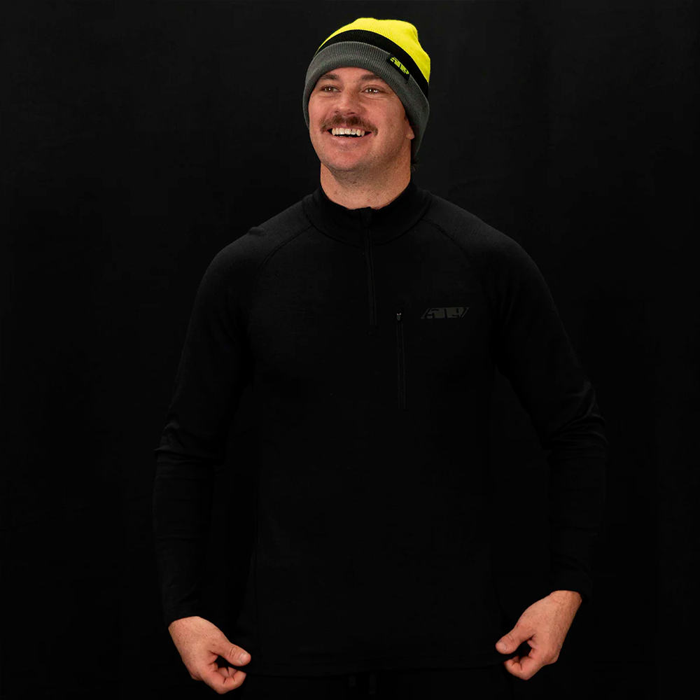 Термокофта 509 FZN Merino 1/4 Zip Black, LG