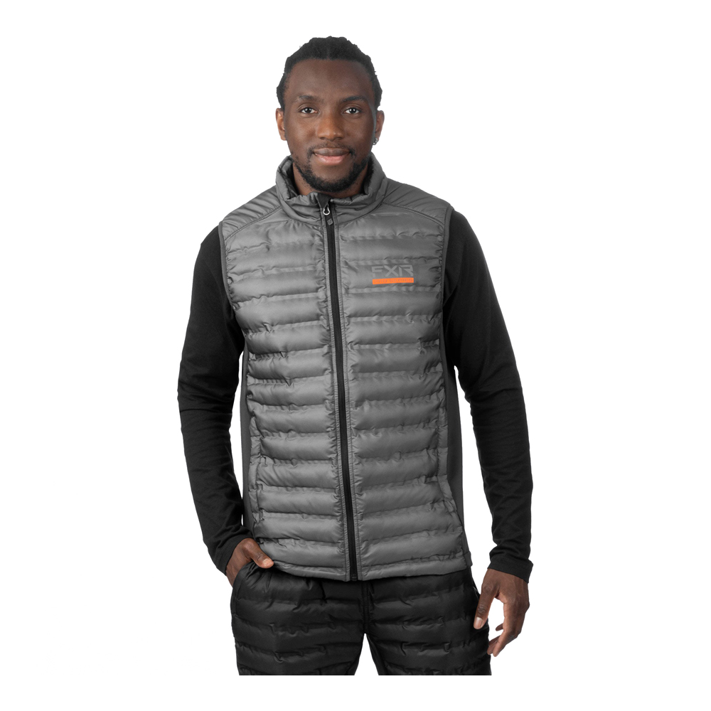 Жилет FXR Podium Hybrid Quilted Charcoal/Orange, S
