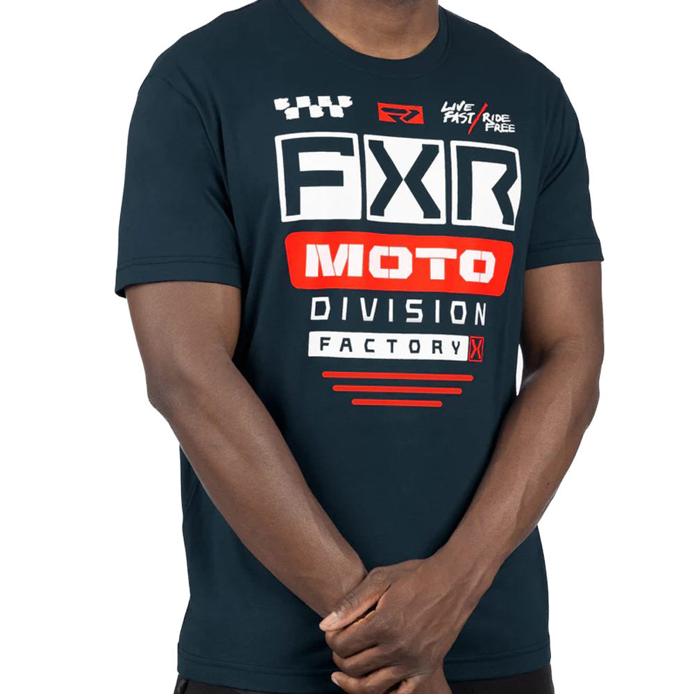 Футболка FXR Gladiator Premium Dark Steel/Red, L