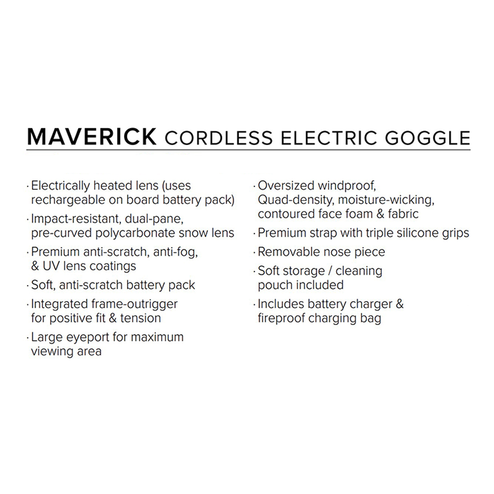 Очки FXR Maverick Cordless с подогревом Hi Vis/Black