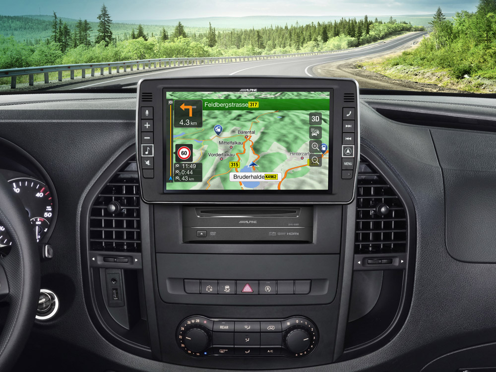Автомобильный цифровой медиа-ресивер ALPINE X903D-V447