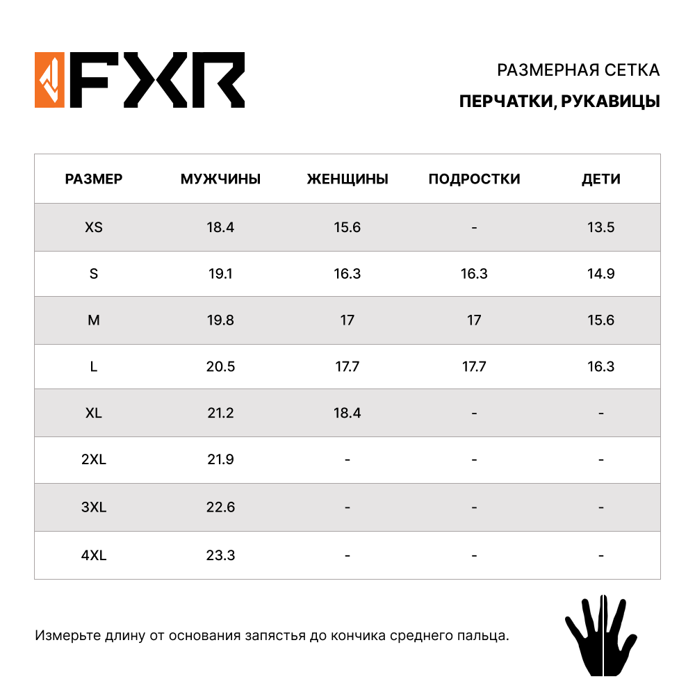 Перчатки FXR Black Ops без утеплителя Black, XL