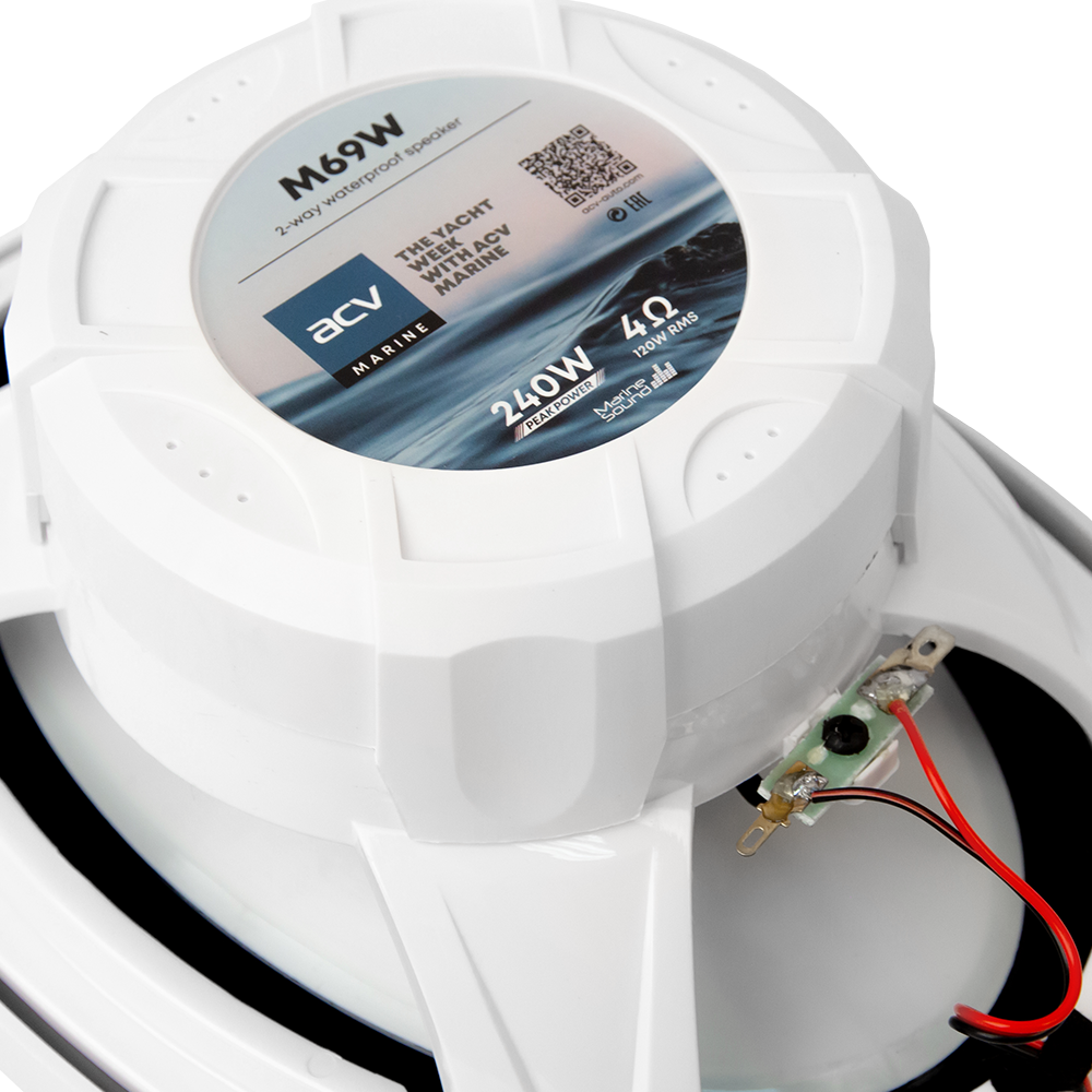 Купить влагостойкая акустика 6*9 240 вт acv m69w по цене  Низкие цены. Большой выбор. Доставка по всей России. Интернет-магазин в Москве. Только положительные отзывы!