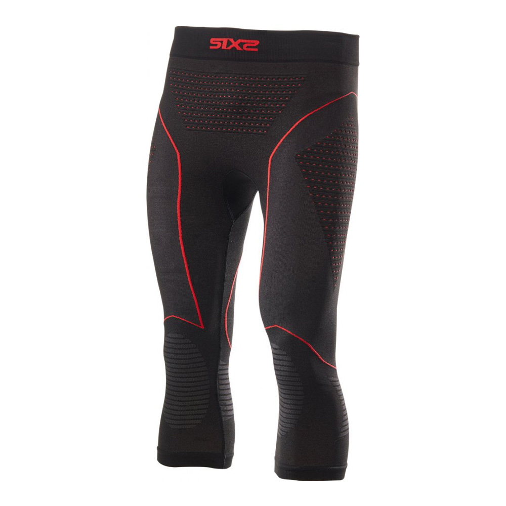 Термоштаны 3/4 SIXS PNCW CU Black/Red, M/L