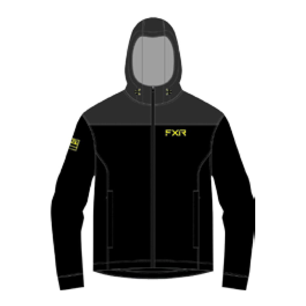 Куртка FXR Renegade Softshell без утеплителя Black/Hi Vis, 3XL