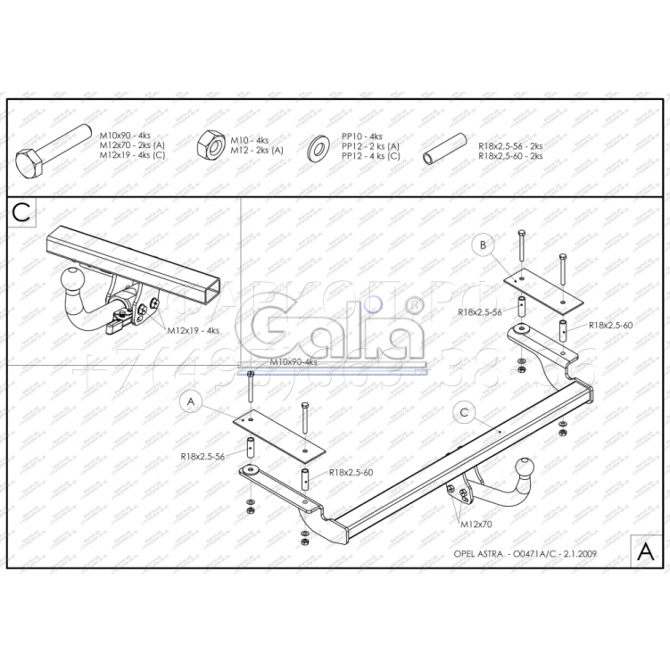 Купить фаркоп opel astra h хетчбек 3/5 дверей 2004-2009 - o047c galia по цене  Низкие цены. Большой выбор. Доставка по всей России. Интернет-магазин в Москве. Только положительные отзывы!