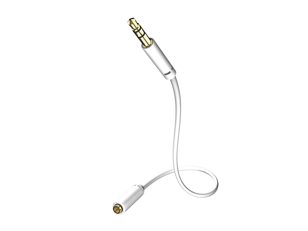 Кабель удлинитель INAKUSTIK Star MP3 Audio Cable,1.5 m, (M-F),3.5 mm Phone plug (m)<>3.5 Phone plug (F), 003105015
