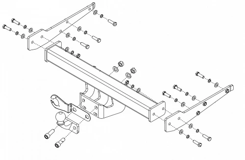 Купить фаркоп volkswagen transporter (caravelle, multivan) t5 2003-2015, t6 2015- 26.1991.22 балтекс по цене  Низкие цены. Большой выбор. Доставка по всей России. Интернет-магазин в Москве. Только положительные отзывы!