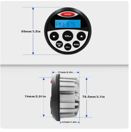 Купить морская магнитола в катер лодку круглая bluetooth guzare gr304 по цене 6 900 р. Низкие цены. Большой выбор. Доставка по всей России. Интернет-магазин в Москве. Только положительные отзывы!