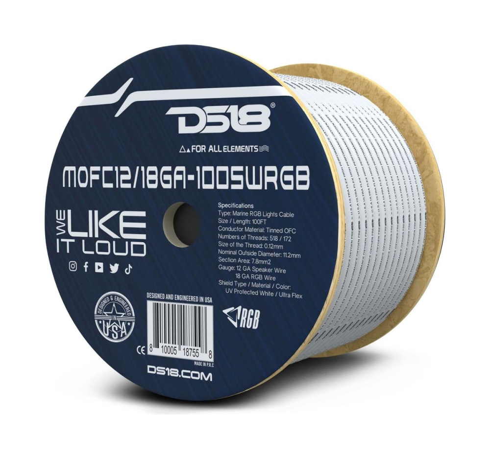 Купить кабель акустический одноканальный 12ga с проводами rgb 12-ga  mofc12/18ga-100swrgb, ds18 по цене 21 438 р. Низкие цены. Большой выбор. Доставка по всей России. Интернет-магазин в Москве. Только положительные отзывы!