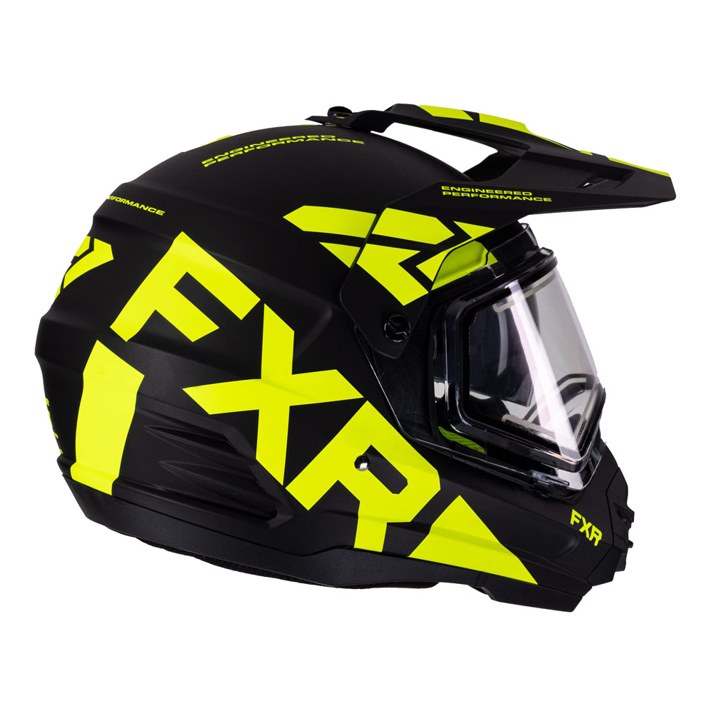 Шлем FXR Torque X Team с подогревом Black/Hi Vis, M