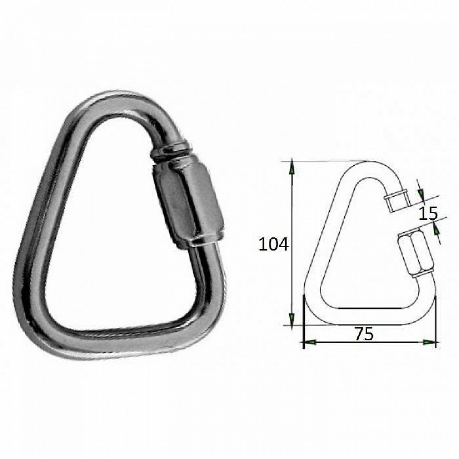 Купить гак-карабин треугольный 12 мм aisi 316 по цене  Низкие цены. Большой выбор. Доставка по всей России. Интернет-магазин в Москве. Только положительные отзывы!